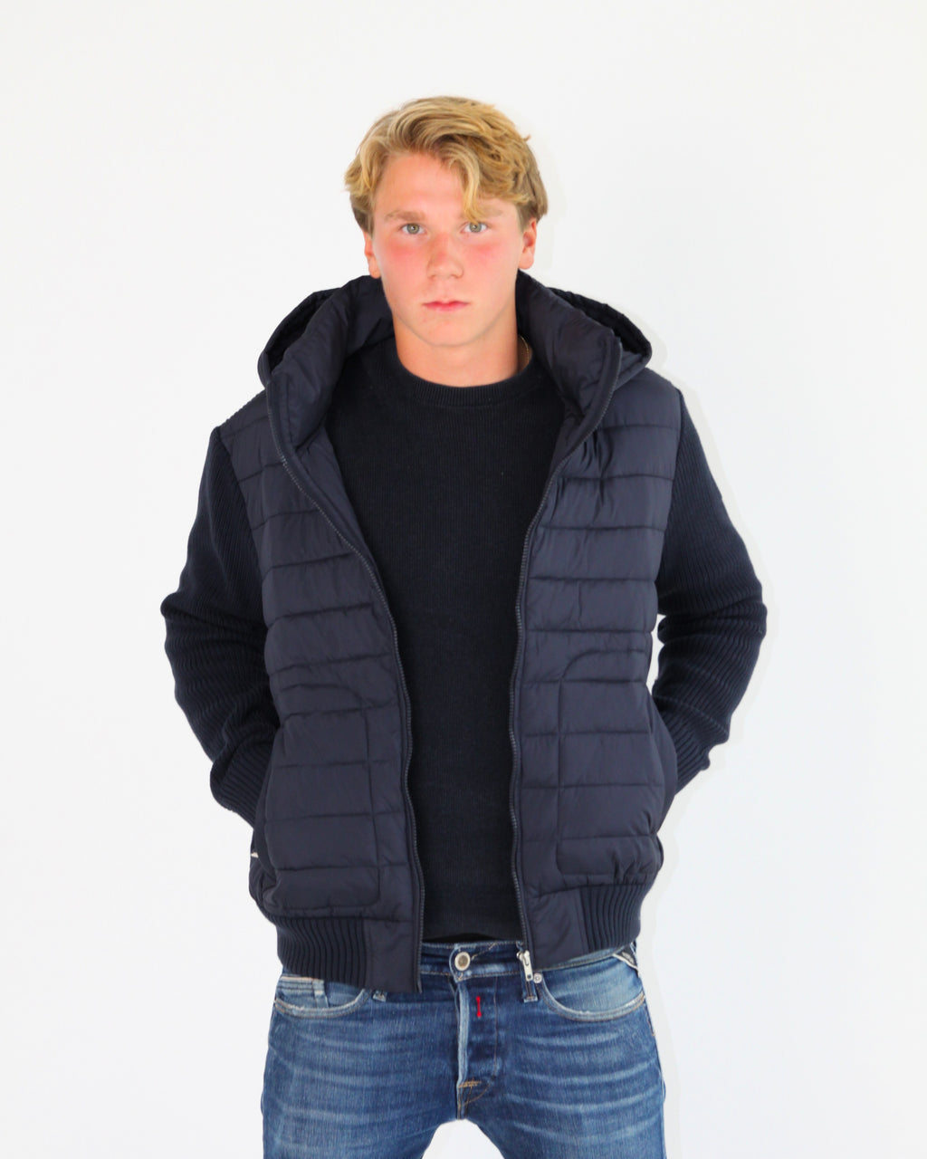 Auro Studios Cardigan — Navy